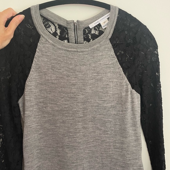 Dvf dress grey and black - Picture 2 of 5